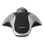 Orbit Optical Trackball Mouse, USB 2.0, Left/Right Hand Use, Black/Silver