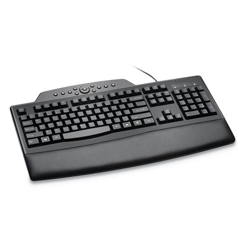 Pro Fit Comfort Keyboard, Internet/Media Keys, Wired, Black