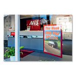 DURAFRAME Sign Holder, 8.5 x 11, Red Frame, 2/Pack