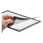 DURAFRAME Sign Holder, 8.5 x 11, Silver Frame, 2/Pack