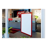 DURAFRAME Sign Holder, 8.5 x 11, Red Frame, 2/Pack