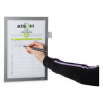 DURAFRAME Note Sign Holder, 8.5 x 11, Silver Frame