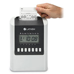 700E Calculating Time Clock, Digital Display, White