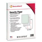 Medical Security Papers, 24 lb Bond Weight, 8.5 x 11, Green, 500/Ream