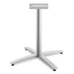 Between Seated-Height X-Base for 30" to 36" Table Tops, 26.18w x 29.57h, Silver