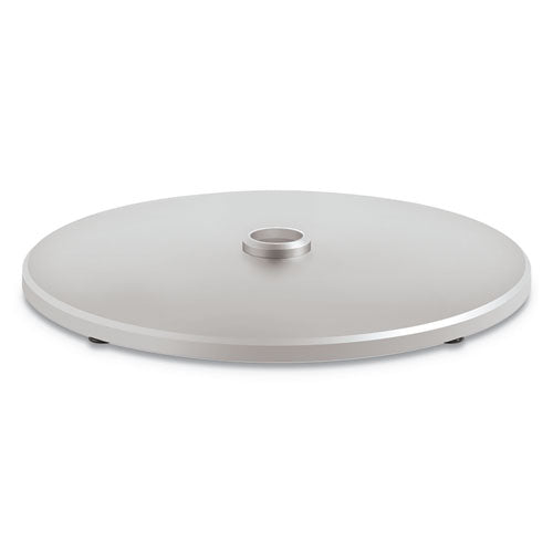 Arrange Disc Shroud Base, 32.71" x 32.71" x 1.42", Silver, Steel