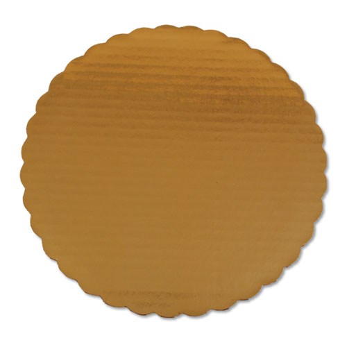 Gold Cake Circles, Single Wall Construction, 10" Diameter, Gold, Paper, 200/Carton