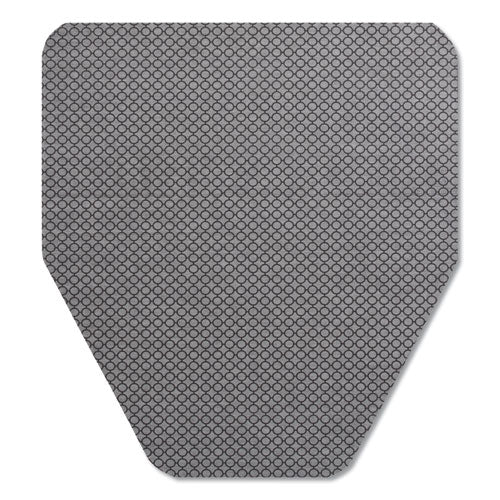 Komodo Urinal Mat, 18 x 20, Gray, 6/Carton