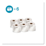 LW Shipping Labels, 2.13" x 4", White, 220 Labels/Roll, 6 Rolls/Pack