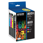 T802XL-BCS (802/802XL) DURABrite Ultra High-Yield Ink, 2,600 Page-Yield, Black/Cyan/Magenta/Yellow