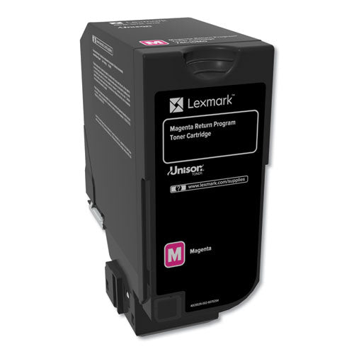 74C10M0 Return Program Unison Toner, 3,000 Page-Yield, Magenta