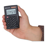 15921 Pocket Calculator with Hard Shell Flip Cover, 8-Digit LCD