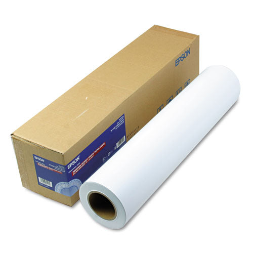 Premium Glossy Photo Paper Roll, 3" Core, 10 mil, 24" x 100 ft, Glossy White