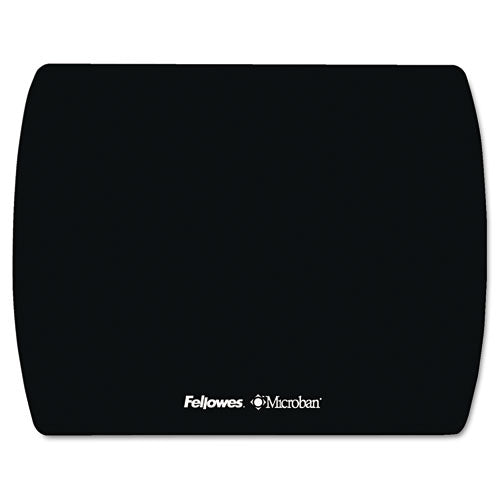 Ultra Thin Mouse Pad with Microban Protection, 9 x 7, Black