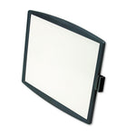 Partition Additions Dry Erase Board, 15.38 x 13.25, White Surface, Dark Graphite HPS Frame