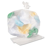 High Density Can Liners, 16 gal, 7 mic, 24" x 31", Natural, 50 Bags/Roll, 20 Rolls/Carton