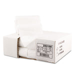 High Density Can Liners, 16 gal, 7 mic, 24" x 31", Natural, 50 Bags/Roll, 20 Rolls/Carton