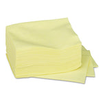 Dusting Cloths Quarterfold, 17 x 24, Unscented, Yellow, 50/Pack, 4 Packs/Carton