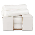 High-Density Can Liners, 16 gal, 6 mic, 24" x 31", Natural, 50 Bags/Roll, 20 Rolls/Carton