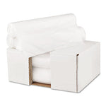 High-Density Can Liners, 16 gal, 6 mic, 24" x 31", Natural, 50 Bags/Roll, 20 Rolls/Carton