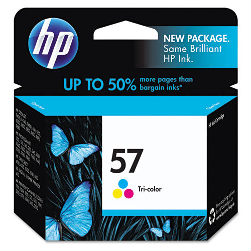 HP 57, (C6657AN) Tri-Color Original Ink Cartridge