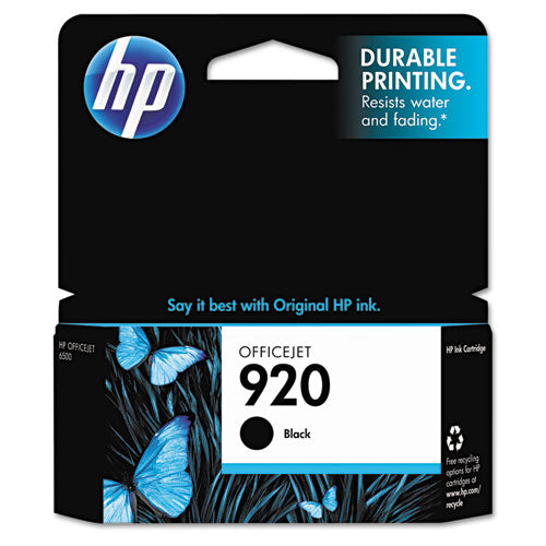 HP 920, (CD971AN) Black Original Ink Cartridge