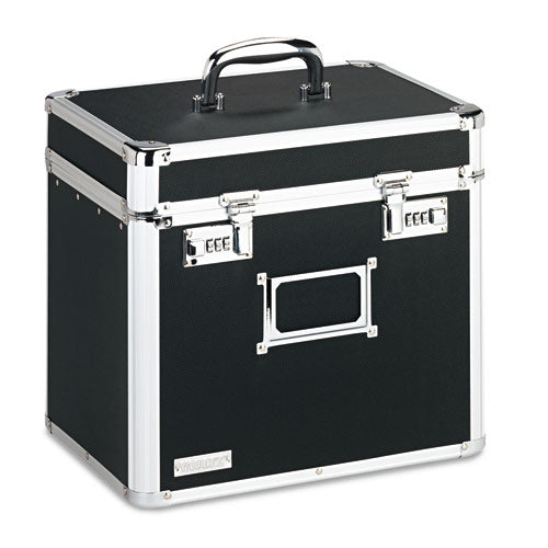 Locking File Chest, Letter Files, 13.5" x 10.5" x 13.25", Black