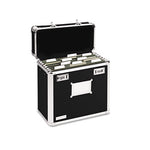 Locking File Chest, Letter Files, 13.75" x 7.25" x 12.25", Black