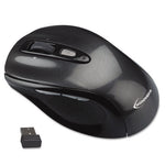 Wireless Optical Mouse with USB-A, 2.4 GHz Frequency/32 ft Wireless Range, Left/Right Hand Use, Gray/Black