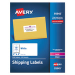 White Shipping Labels-Bulk Packs, Inkjet/Laser Printers, 2 x 4, White, 10/Sheet, 250 Sheets/Box