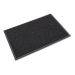 Super-Soaker Wiper Mat with Gripper Bottom, Polypropylene, 46 x 72, Charcoal