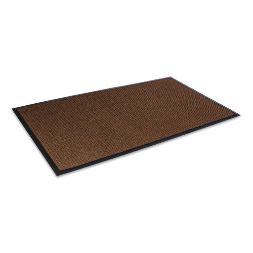 Super-Soaker Wiper Mat with Gripper Bottom, Polypropylene, 36 x 120, Dark Brown