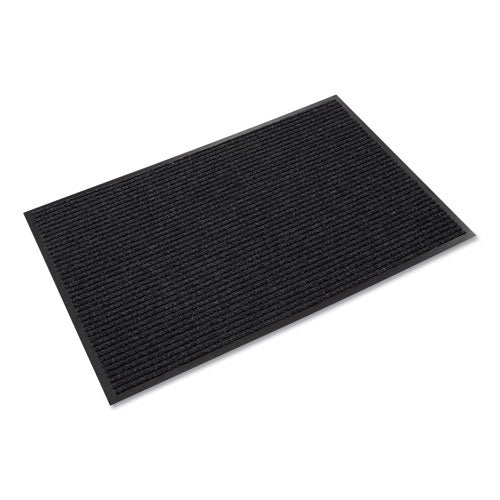 Needle-Rib Wiper/Scraper Mat, Polypropylene, 36 x 48, Charcoal