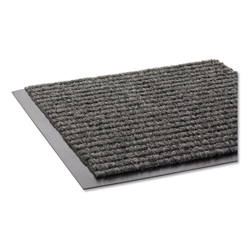 Needle Rib Wipe and Scrape Mat, Polypropylene, 48 x 72, Gray