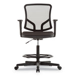 Alera Everyday Task Stool, Fric Seat, Mesh Back, Supports Up to 275 lb, 20.9" to 29.6" Seat Height, Black