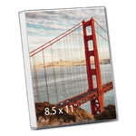 Clear Box Frame, Plastic, 8.5 x 11 Insert, Clear