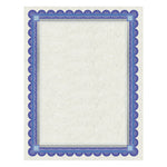 Parchment Certificates, Academic, 8.5 x 11, Ivory with Blue/Silver Foil Border, 15/Pack