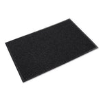 Needle Rib Wipe and Scrape Mat, Polypropylene, 36 x 60, Charcoal