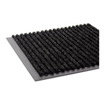 Needle Rib Wipe and Scrape Mat, Polypropylene, 36 x 60, Charcoal