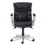 Emerson Task Chair, Supports Up to 300 lb, 18.75" to 21.75" Seat Height, Black Seat/Back, Silver Base