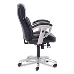 Emerson Task Chair, Supports Up to 300 lb, 18.75" to 21.75" Seat Height, Black Seat/Back, Silver Base