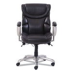 Emerson Task Chair, Supports Up to 300 lb, 18.75" to 21.75" Seat Height, Brown Seat/Back, Silver Base