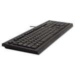 Keyboard for Life Slim Spill-Safe Keyboard, 104 Keys, Black