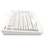 Pro Fit USB Washable Keyboard, 104 Keys, White