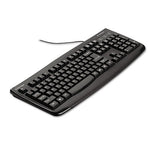 Pro Fit USB Washable Keyboard, 104 Keys, Black