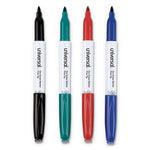 Pen Style Dry Erase Marker, Fine Bullet Tip, Assorted Colors, 4/Set