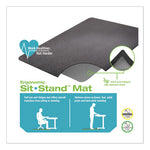 Ergonomic Sit Stand Mat, 53 x 45, Black