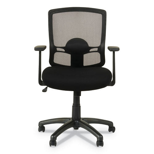 Alera Etros Series Mesh Mid-Back Chair, Supports Up to 275 lb, 18.03" to 21.96" Seat Height, Black