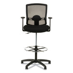 Alera Etros Series Mesh Stool, Supports Up to 275 lb, 25.19" to 35.23" Seat Height, Black