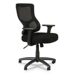 Alera Elusion II Series Mesh Mid-Back Swivel/Tilt Chair, Adjustable Arms, Supports 275lb, 17.51" to 21.06" Seat Height, Black